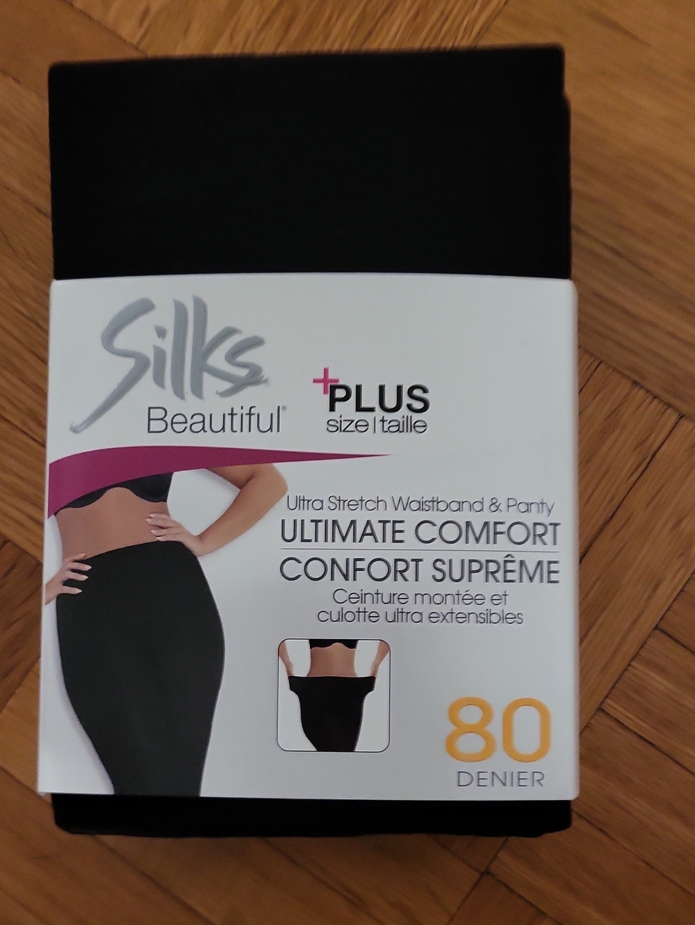 Silks Beautiful Plus Ultimate Comfort Black Tights - 80 Denier